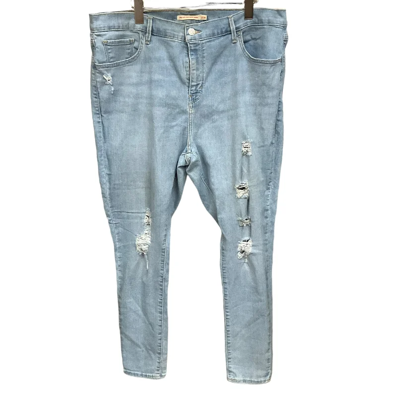 Jeans Skinny By Levis In Blue Denim, Size: 20