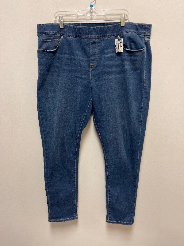 Jeans Skinny By Levis In Blue Denim, Size: 22