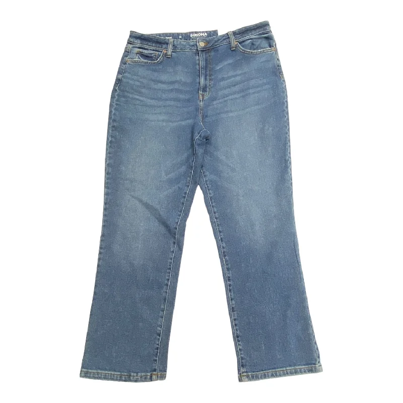 Jeans Straight By Sonoma In Blue Denim, Size: 1x