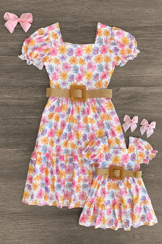 Mom & Me - Colorful Daisy Dress