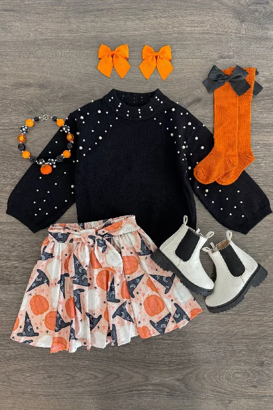 Pearl Sweater Witchy Skirt Set