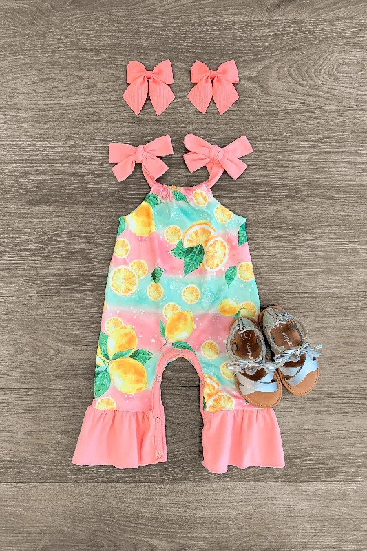 Pink Bubbly Lemonade Romper