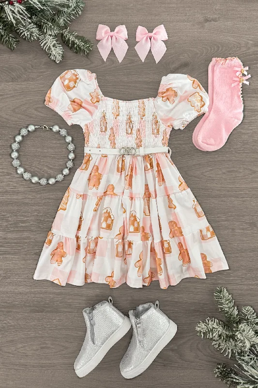 Pink Gingerbread Cookie Dress