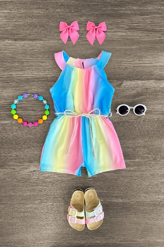 Rainbow Pastel Romper