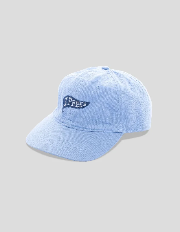 J.PRESS PENNANT NEEDLEPOINT HAT - LIGHT BLUE