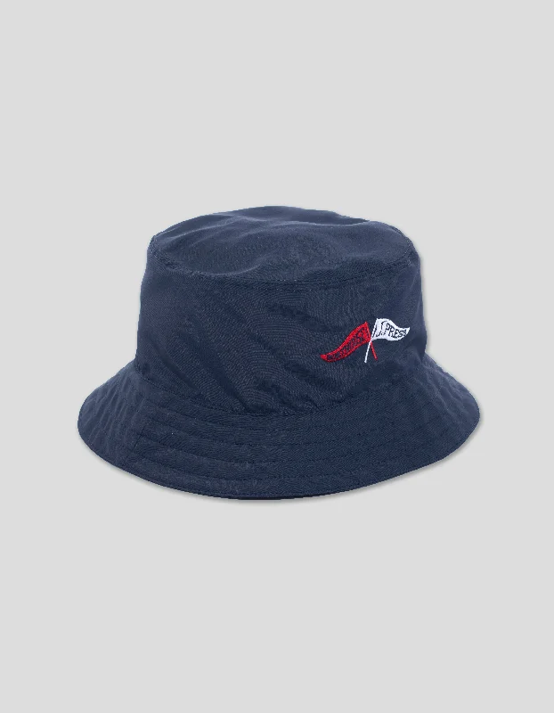 J.PRESS x BOATHOUSE SUPPLEX BUCKET HAT - NAVY