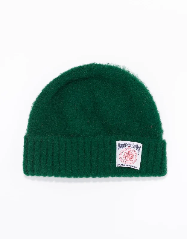 SHAGGY DOG CUFFED HAT - TARTAN GREEN