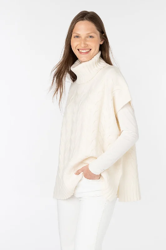 Kinross Cashmere Luxe Cable Cowl Popover