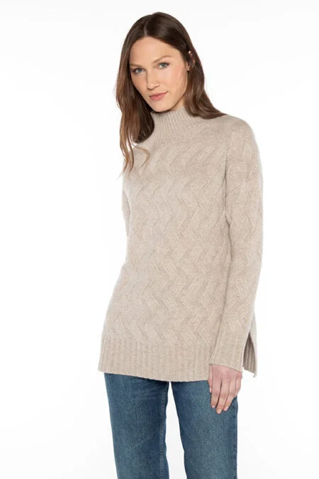 Kinross Cashmere Luxe Cable Funnel