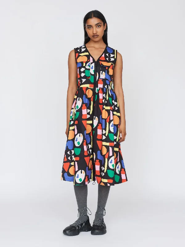 Art Block Gilet Dress