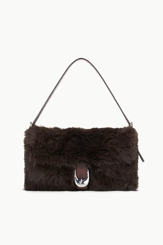 HARLOW FAUX FUR BAG | ESPRESSO