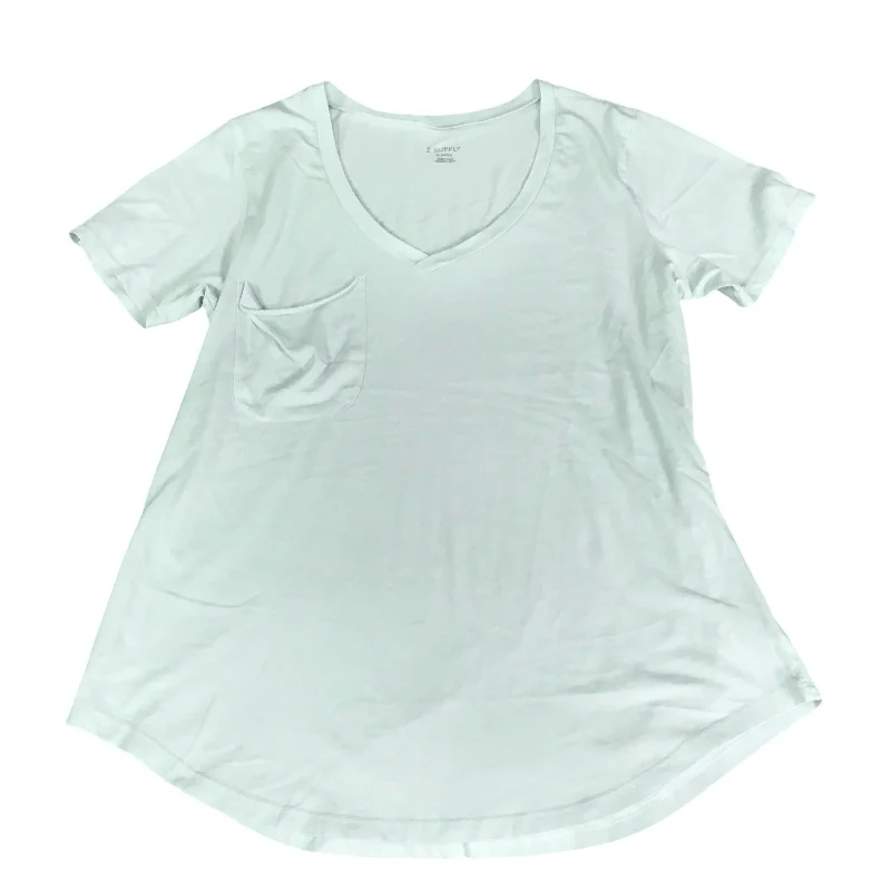 Top Short Sleeve Basic By Z Supply In Green, Size: Xl