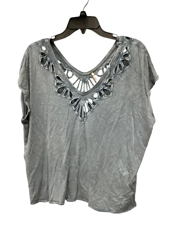 Top Short Sleeve By Free People In Blue, Size: Xs