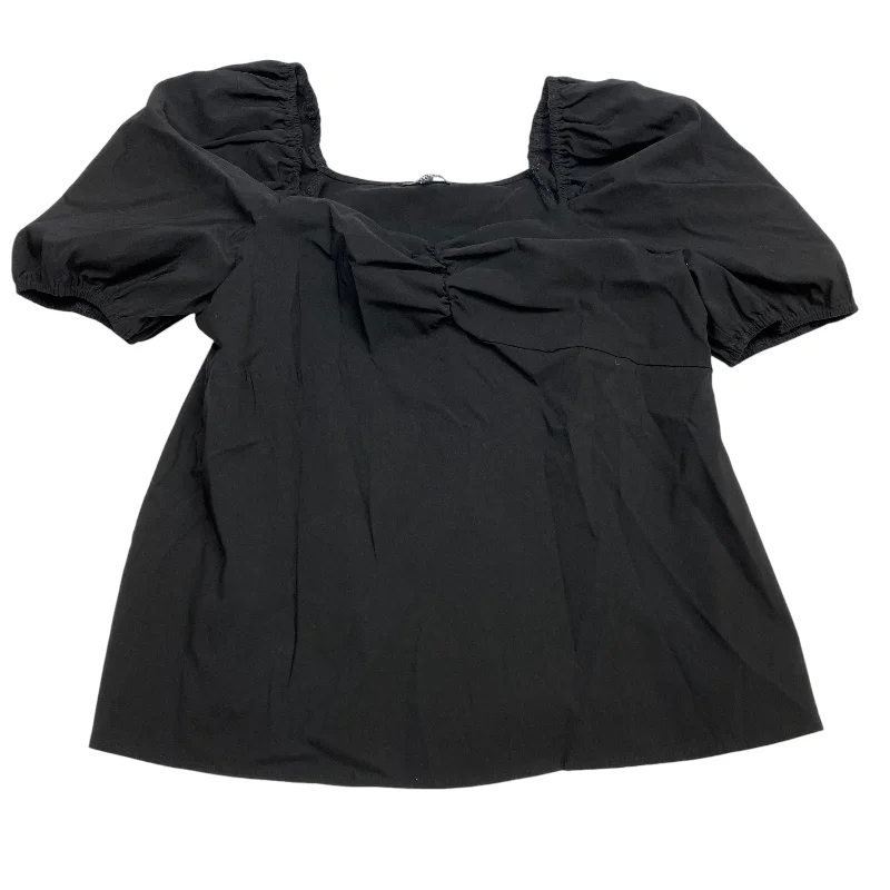 Top Short Sleeve By Simply Be In Black, Size: 3x