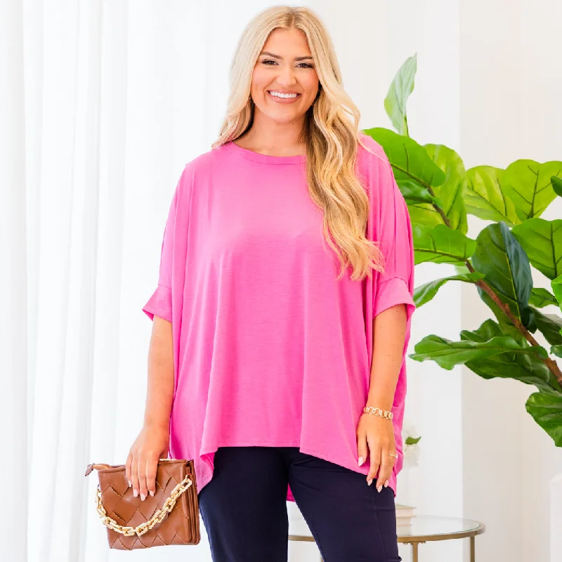 Tropical Breeze Top, Magenta