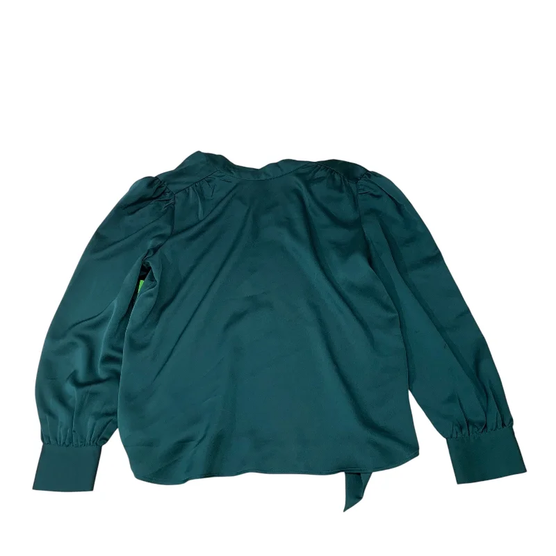 Blouse Long Sleeve By Loft In Green, Size: Sp