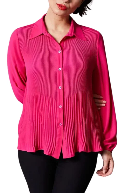 PLEAT BLOUSE - W23182