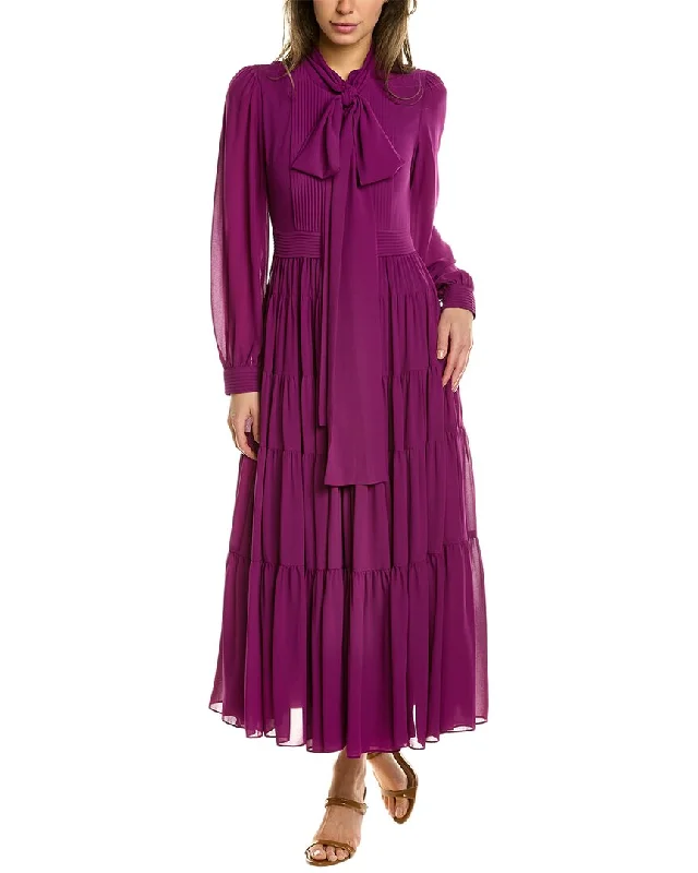 BURRYCO Pleated Midi Dress