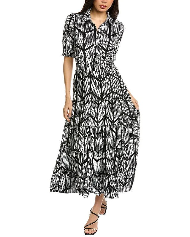 T Tahari Tiered Maxi Dress