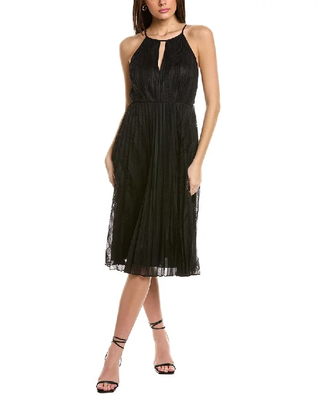 Theory Pleated Midi Dress