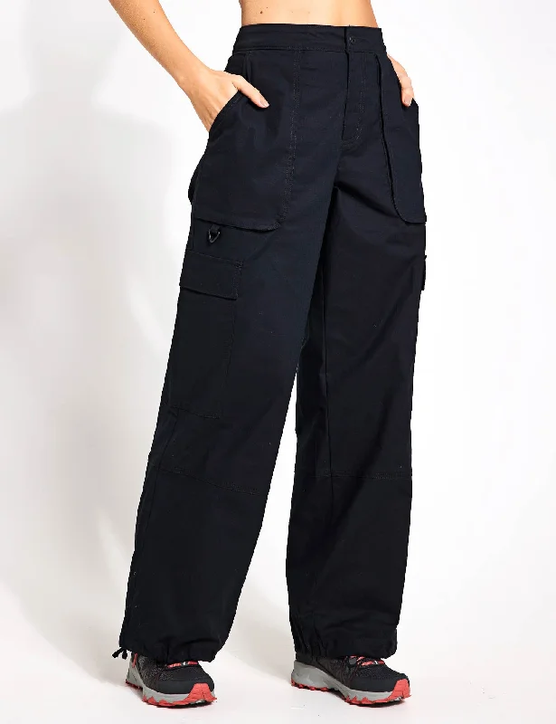 Brea Falls Cotton Ripstop Pant - Black