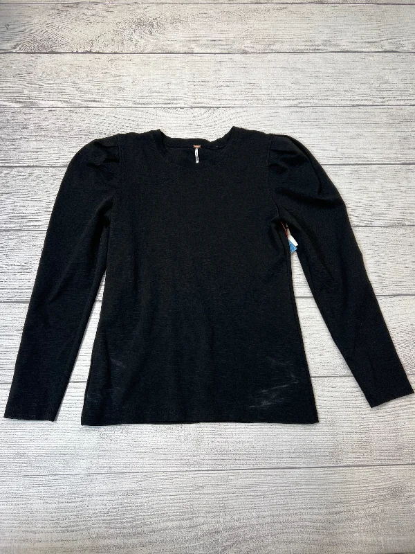 Top Long Sleeve By Free People In Black, Size: L