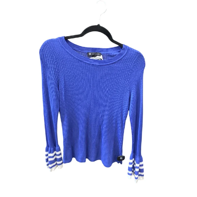 Top Long Sleeve By Inc In Blue, Size: S