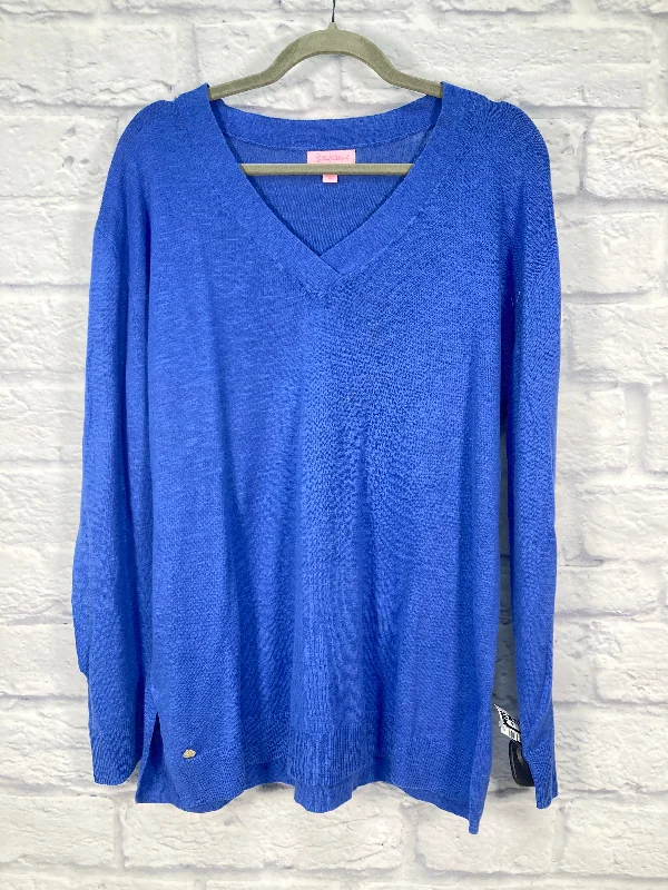 Top Long Sleeve By Lilly Pulitzer In Blue, Size: L