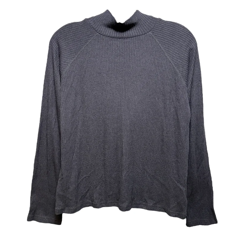 Top Long Sleeve By Mer Sea In Grey, Size: M