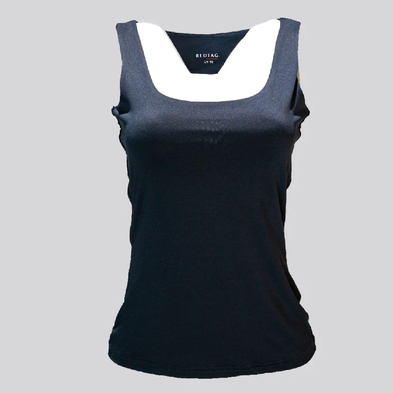 Dk Grey Layered Tank Top