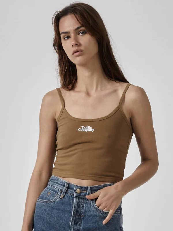 Compound Bound Crop Tank - Tobacco