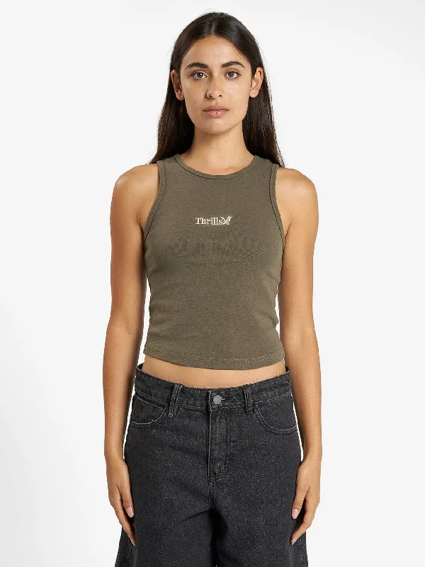 Thrills Workwear Curve Tank - Tarmac