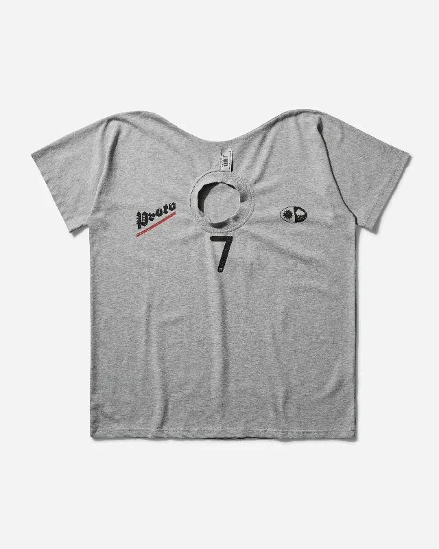 Women's Moved Neckline T-Shirt Grey