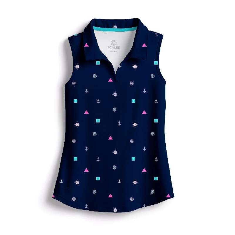 Qualified Womens Sleeveless Polo