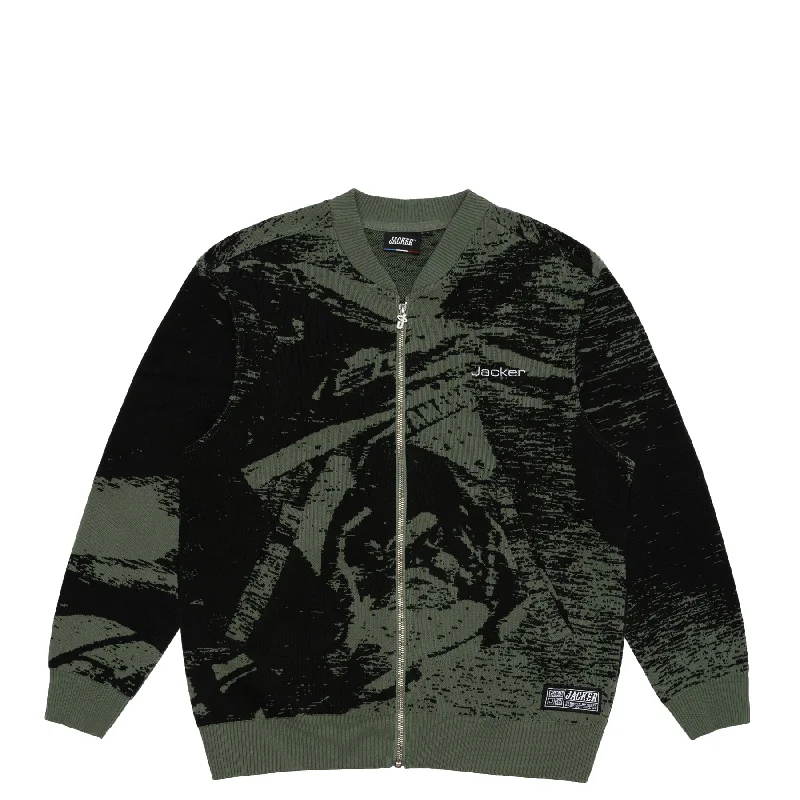 BIKELIFE KNIT BOMBER - GREEN